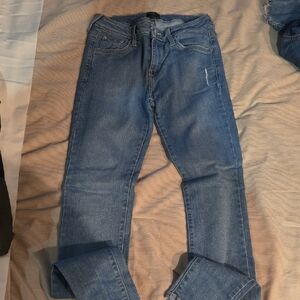 Just Black Women's Blue Straight Leg Jeans